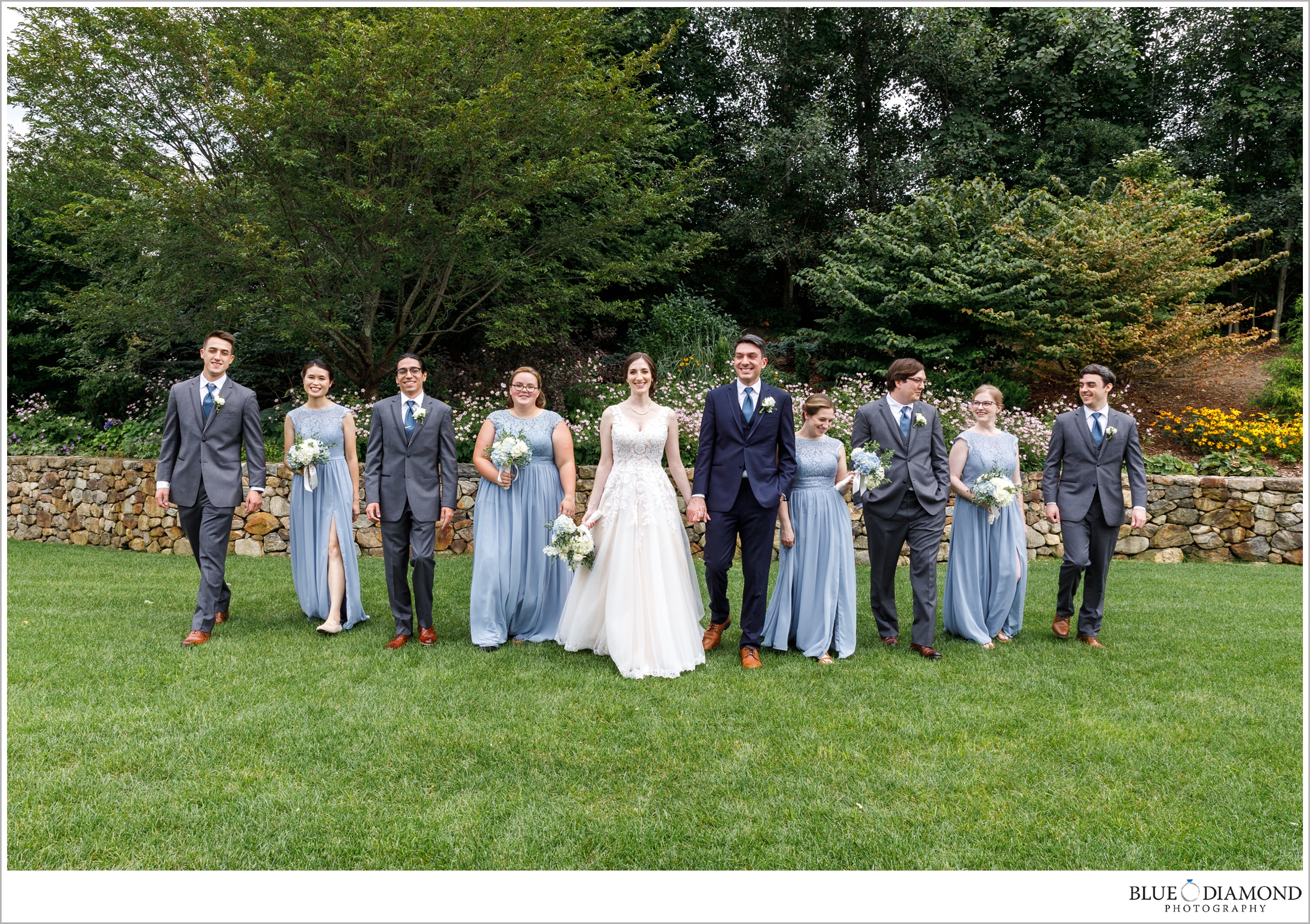 Light Blue and Grey Bridal Party